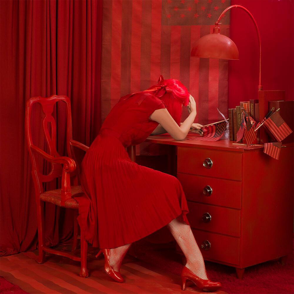 Patty Carroll Still-Life Photograph - Red Flags