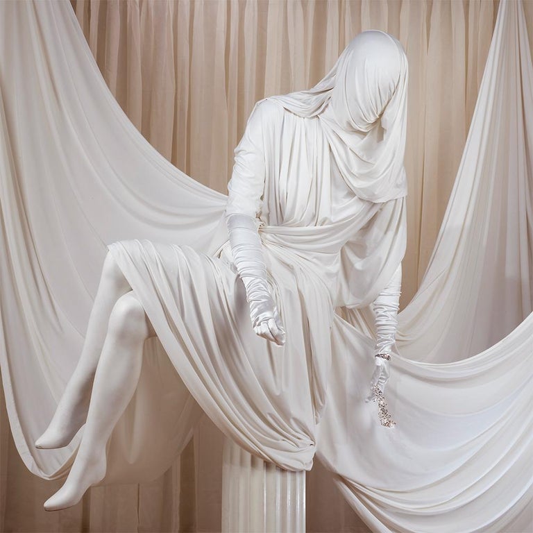 Patty Carroll Woman On a Pedestal For Sale at 1stDibs