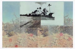 "Sin salida al mar (Palmeras)", Contemporáneo, Abstracto, Paisaje, Técnica mixta, Impresión