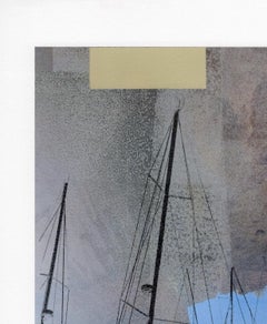 "Landlocked (Seasick)", Contemporary, Abstract, Landscape, Mixed Media Print