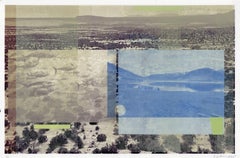 "Sin salida al mar (Nadar con los peces)", Paisaje contemporáneo, Impresión en técnica mixta