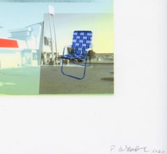 "Clines Corners", Paesaggio astratto, Blu, Fotografia, Tecnica mista, 2020