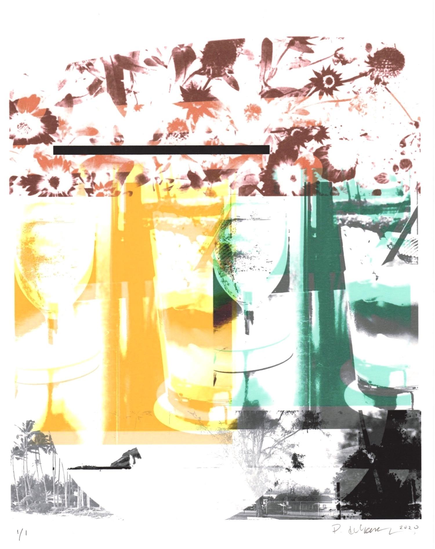 "Rum & Pineapple (Lanai)", abstrakt, gelb, grün, schwarz, Fotografie