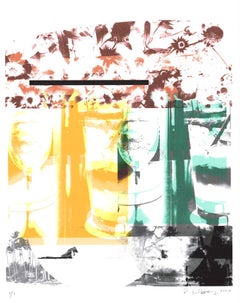 "Rum & Pineapple (Lanai)", abstract, photography, yellow, green, black