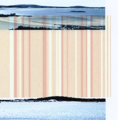 "Spettacoli sulla natura 6", astratto, paesaggio, blu, arancione, stampa digitale