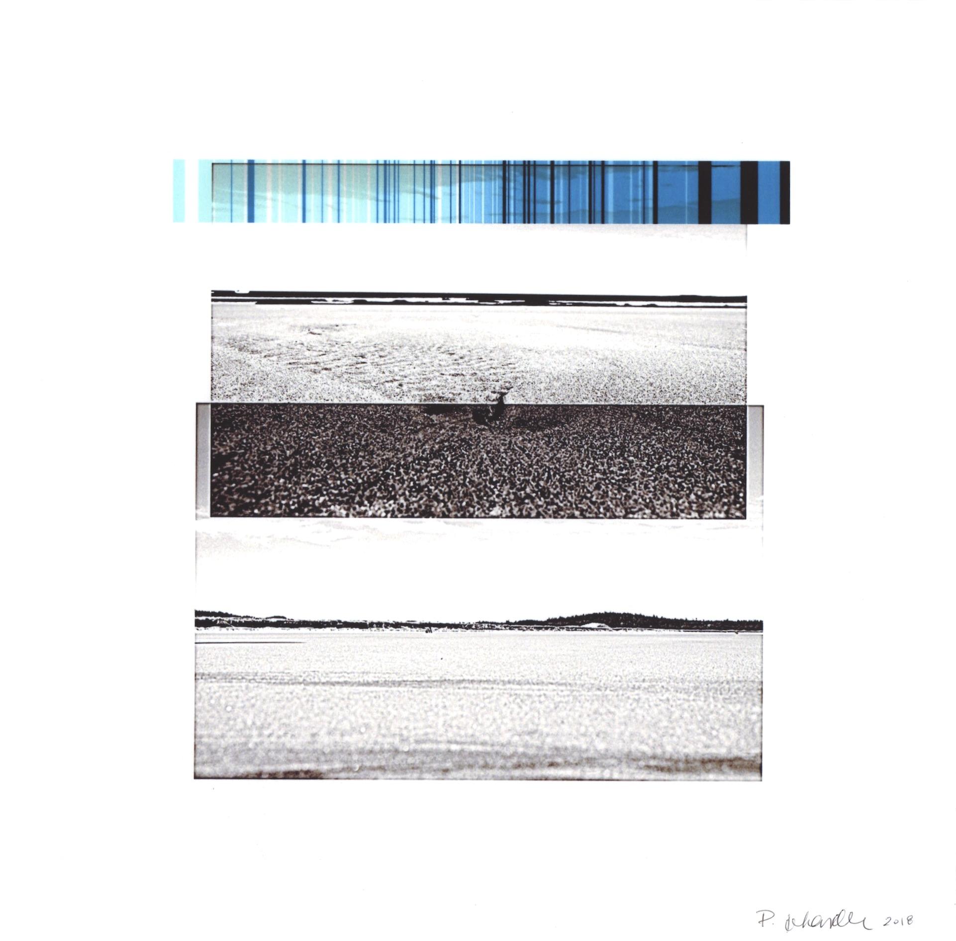 Patty deGrandpre Color Photograph - "Shows about Nature/ Small Point 1", abstract, landscape, graphic, blue, print