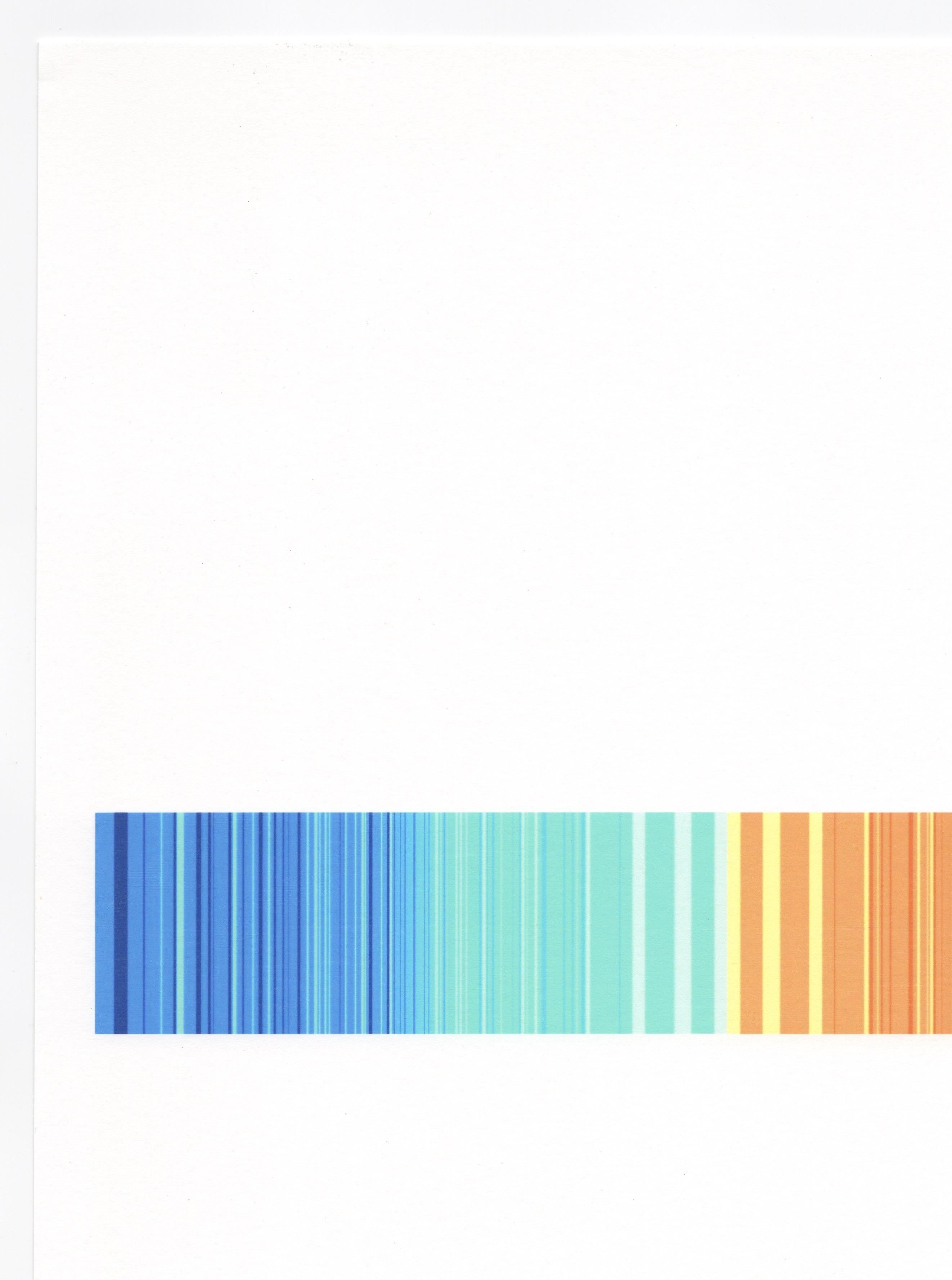 « Complements 1 », abstrait, polychrome, rayures, bleu, orange, imprimé, 2018 en vente 1