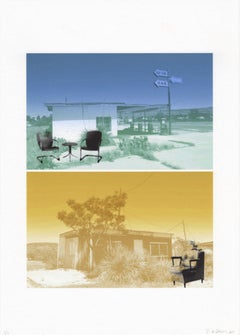 "Vacated but Longing to Find (Texas blue and yellow)", Landscape, Photography