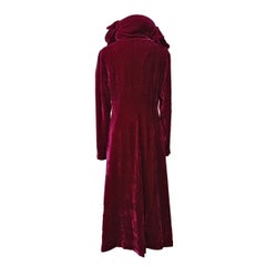 Patty Shelabarger Cyclamen Velvet Overcoat M
