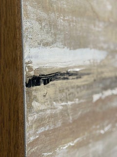 Abstrakter Wüstenhorizont, texturierte abstrakte landschaftsmalerei von Pau Escat