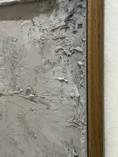 Abstract Landscape Earth Horizon, Textured Monochrome Painting by Pau Escat