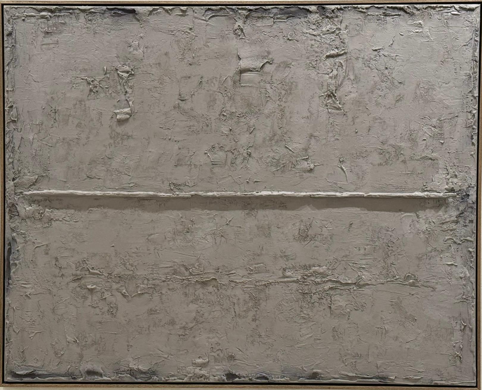 In my work, I explore the quiet dialogue between earth, texture, and silence. Each surface becomes a landscape — not one we see, but one we feel. I build these compositions with reclaimed cotton and linen, layering natural pigments, minerals, and