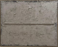 Abstract Landscape Earth Horizon, Textured Monochrome Painting by Pau Escat