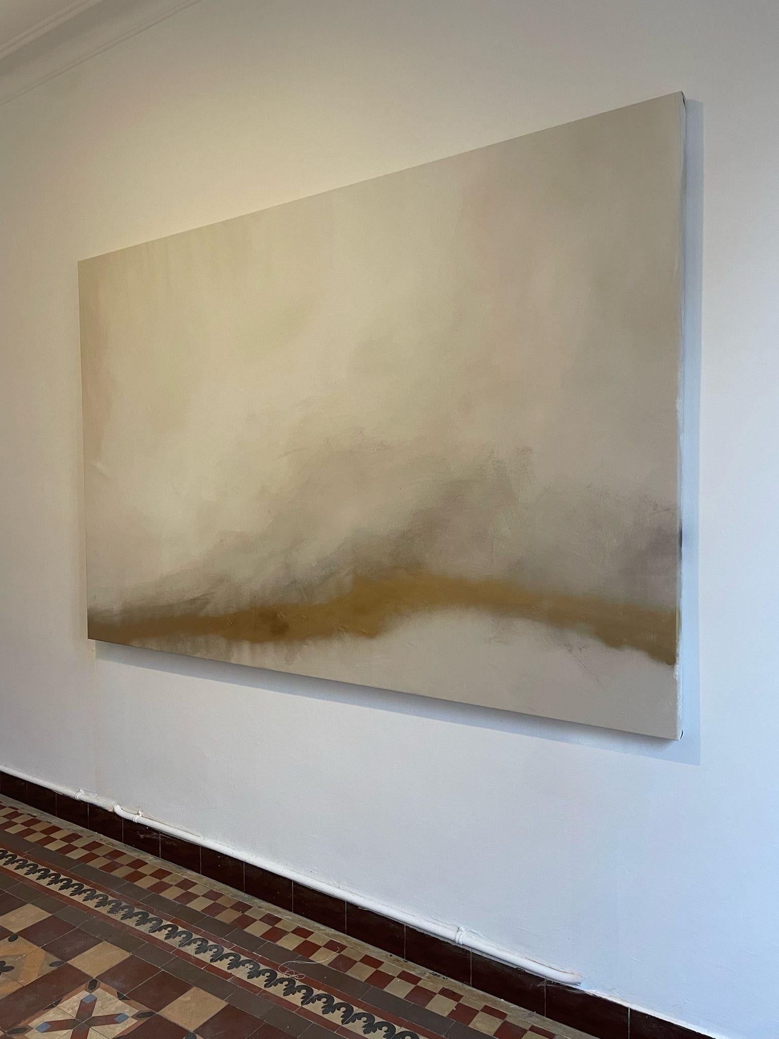 Pau Escat ABSTRACT Landscape Painting Gold Spanish Artist Pau Escat 