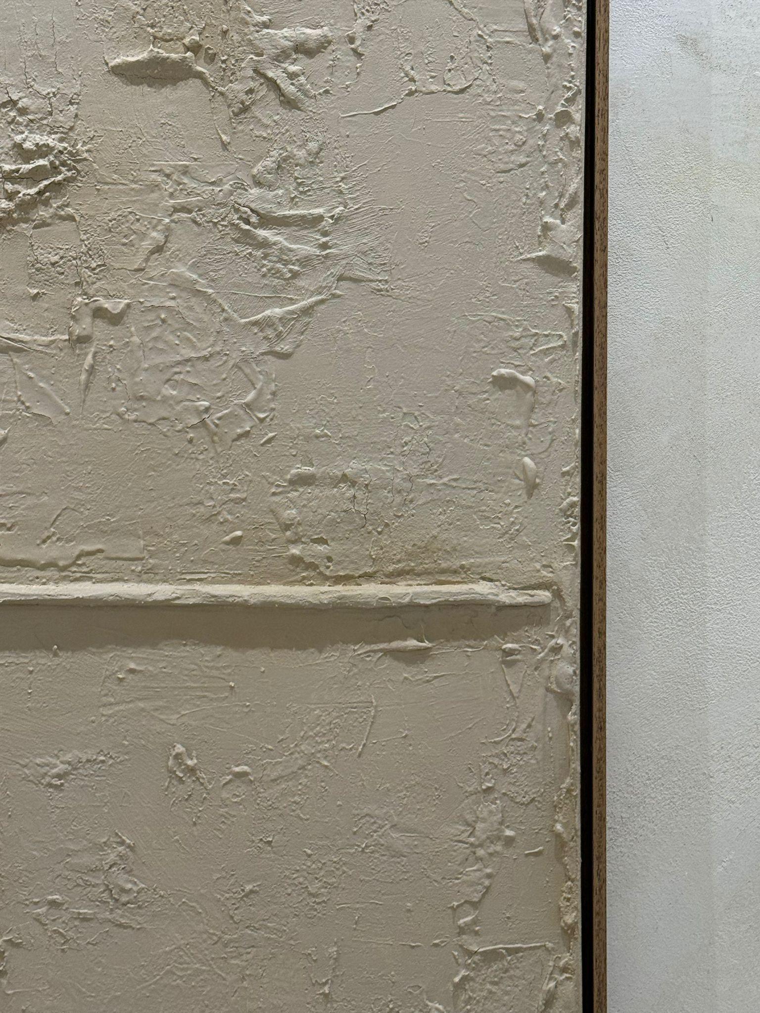 Abstract Minimalist Landscape Earth Mixed Media Relief on Canvas by Pau Escat For Sale 2