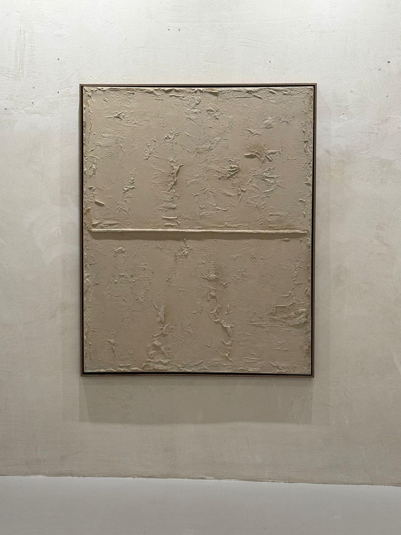 Abstract Minimalist Landscape Earth Mixed Media Relief on Canvas by Pau Escat For Sale 4