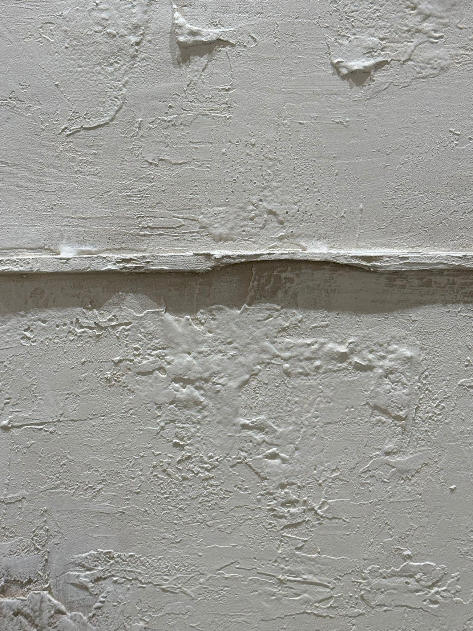 Abstraktes Mischtechnik-Doppelhorizont, texturiertes monochromes Diptychon von Pau Escat im Angebot 2