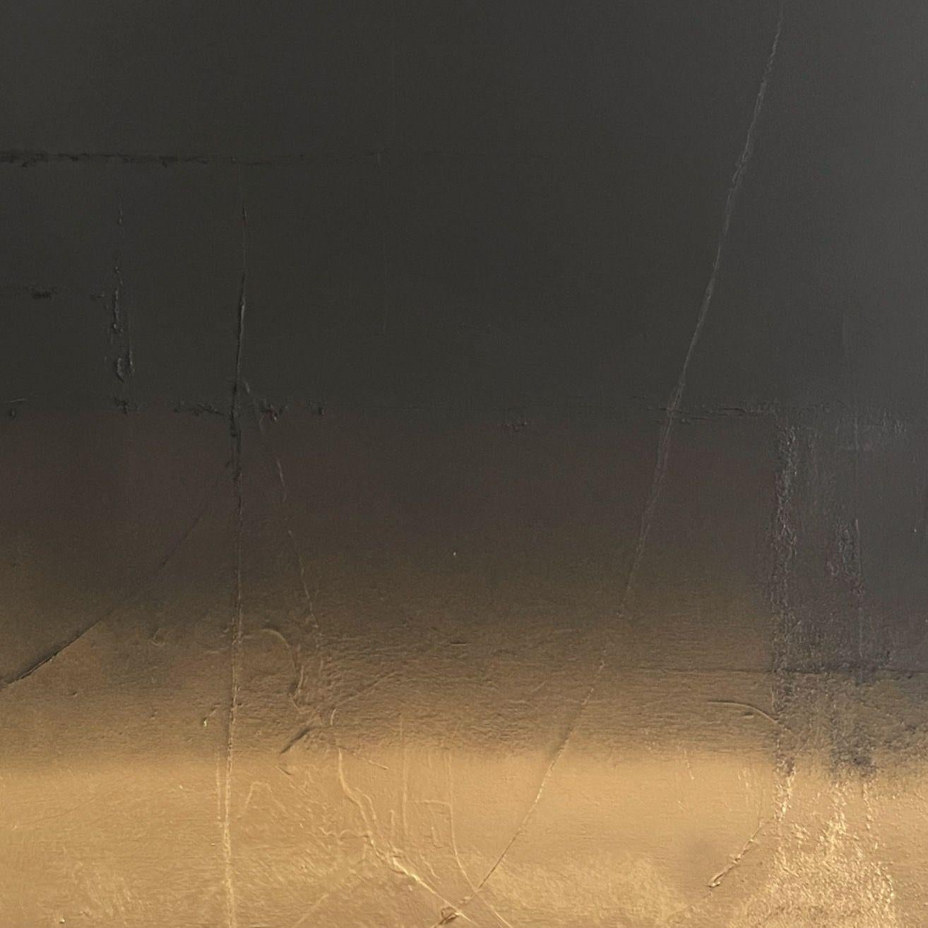 ABSTRACT Nouvelle oeuvre d'art Black & Gold de l'artiste espagnol Pau Escat 2023 2