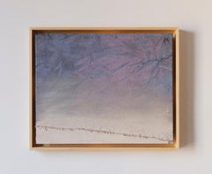 Abstract Landscape blue and white Painting by Spanish Artist Pau Escat 2023