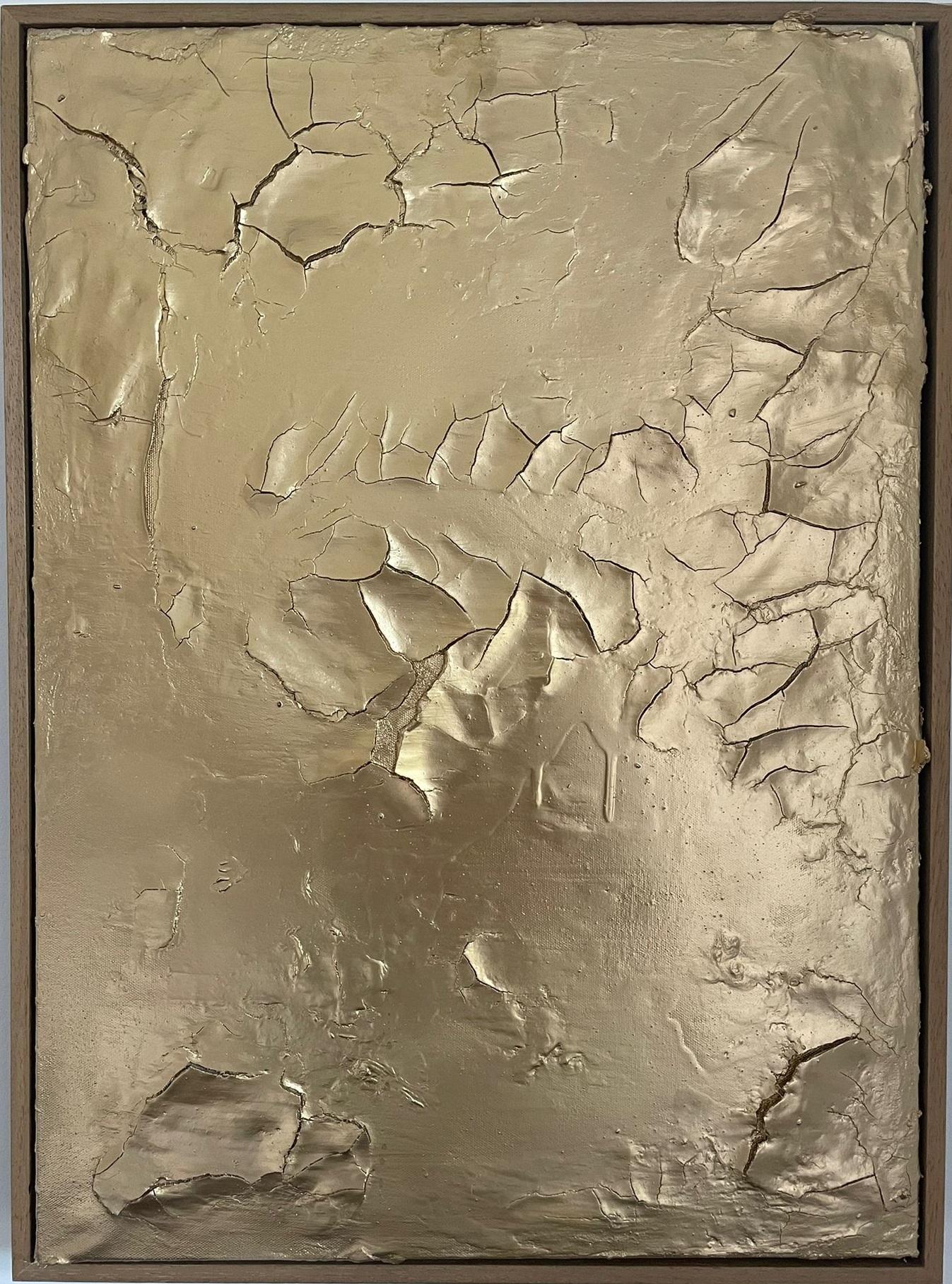 ABSTRACT Painting Landscape Gold Contemporary Spanish Artist Pau Escat 2024