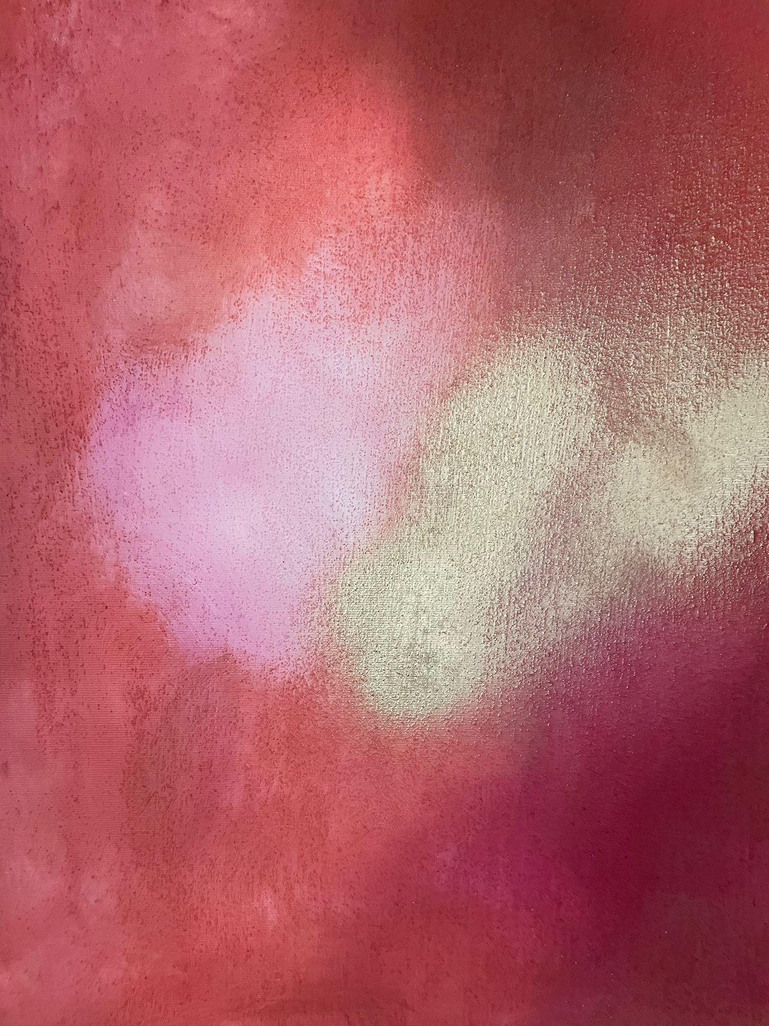 ABSTRACT Pittura Paesaggio Rosso Tarkine Oro Artista Spagnolo Pau Escat 2024 1