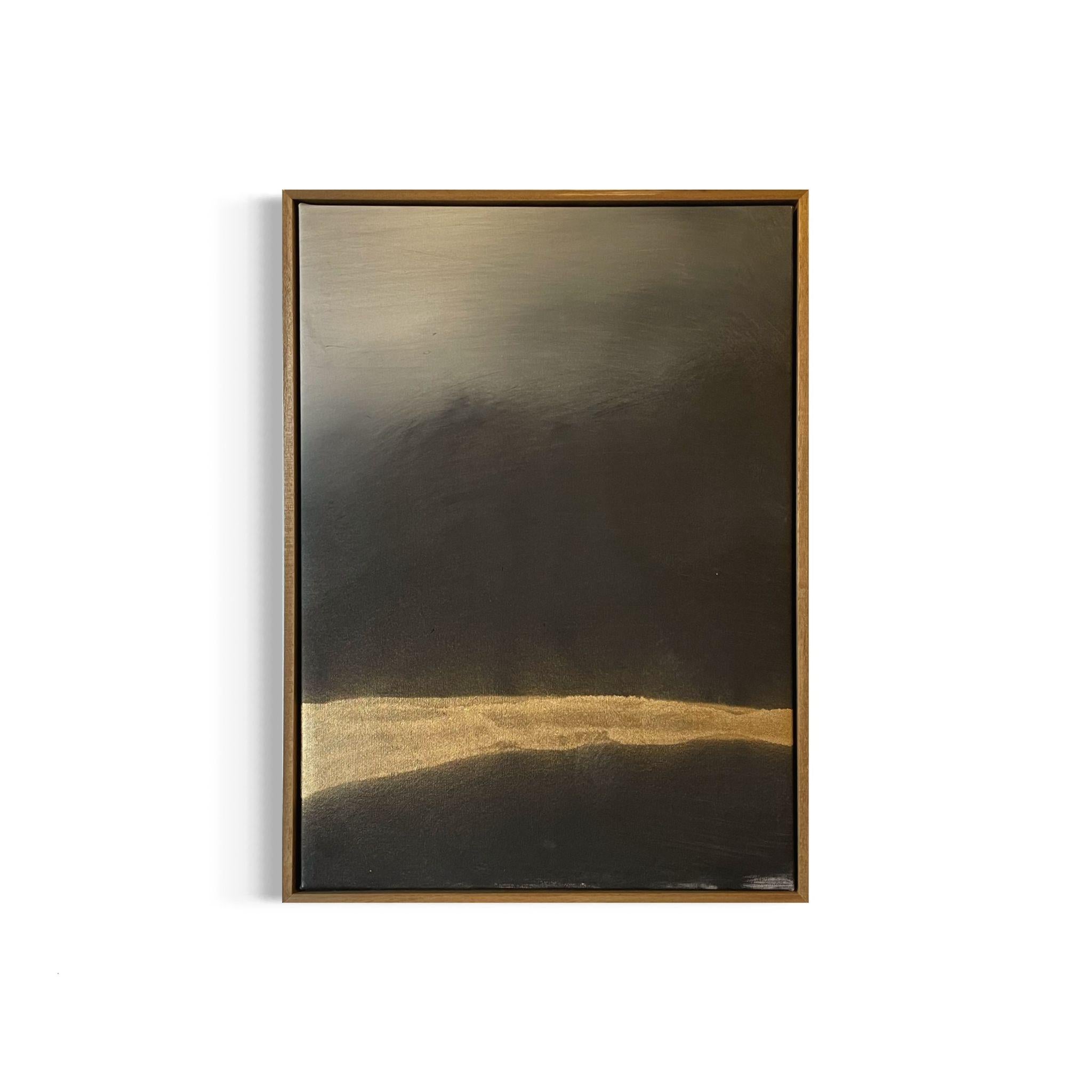 ABSTRACT Painting Landscape Gold Spanish Artist Pau Escat 2023 For Sale 1