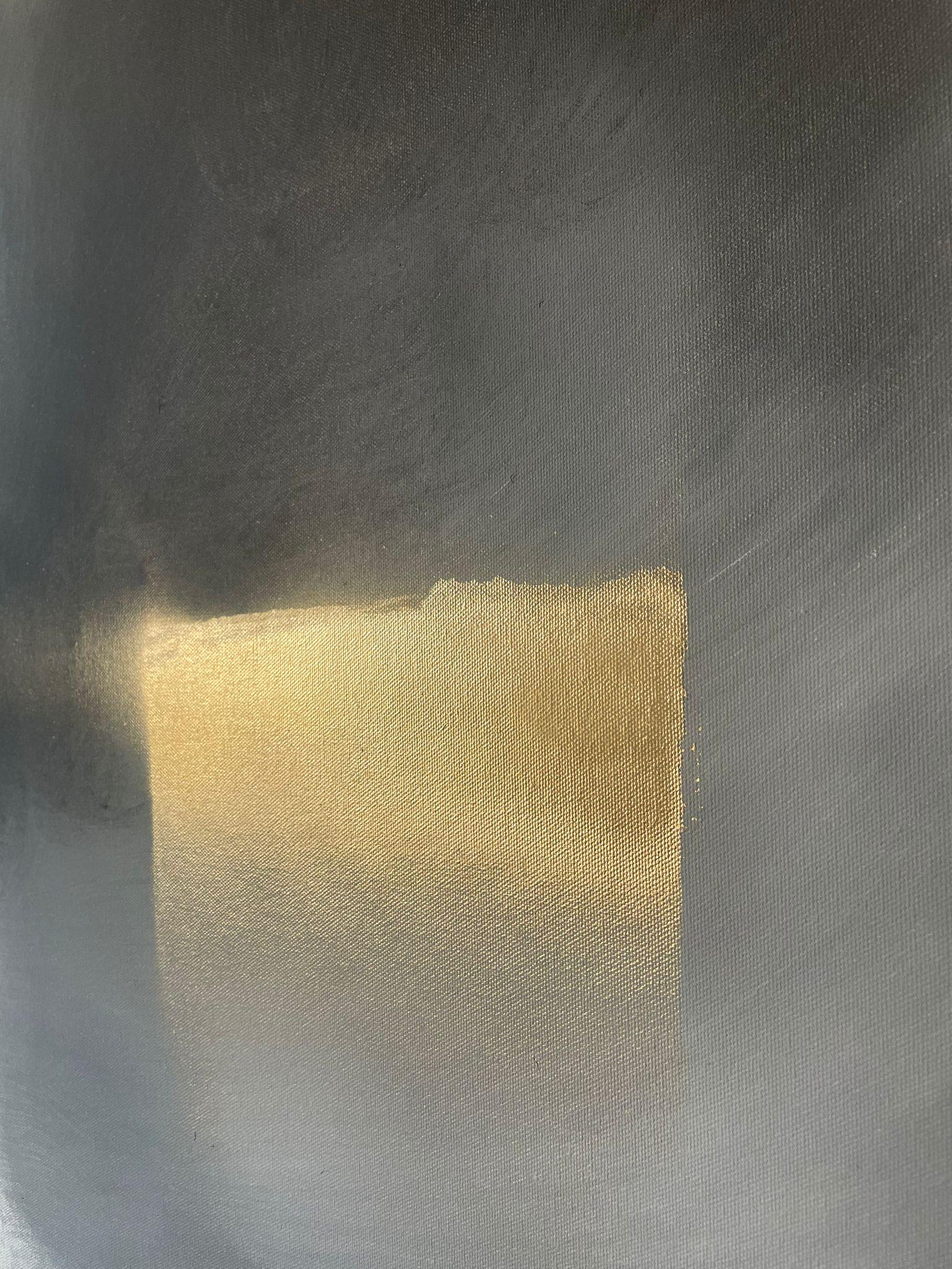 ABSTRACT Painting Landscape Gold Spanish Artist Pau Escat 2023 For Sale 3