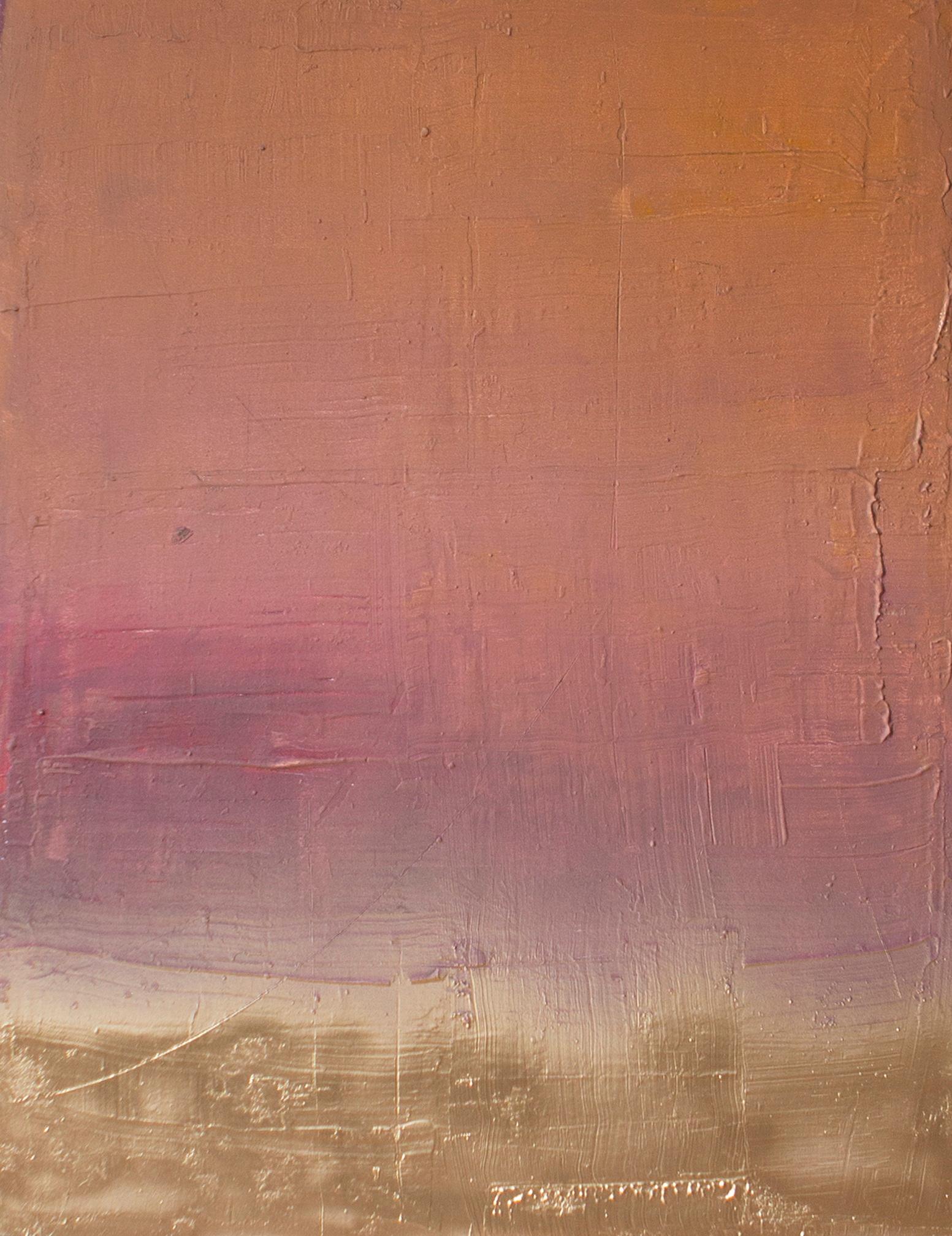 ABSTRACT Pittura Texture Terracota e colore oro dell'artista spagnolo Pau Escat 5