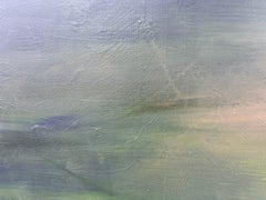 Lima I (2021) by Pau Escat Abstract Landscape Painting with Gold Texture