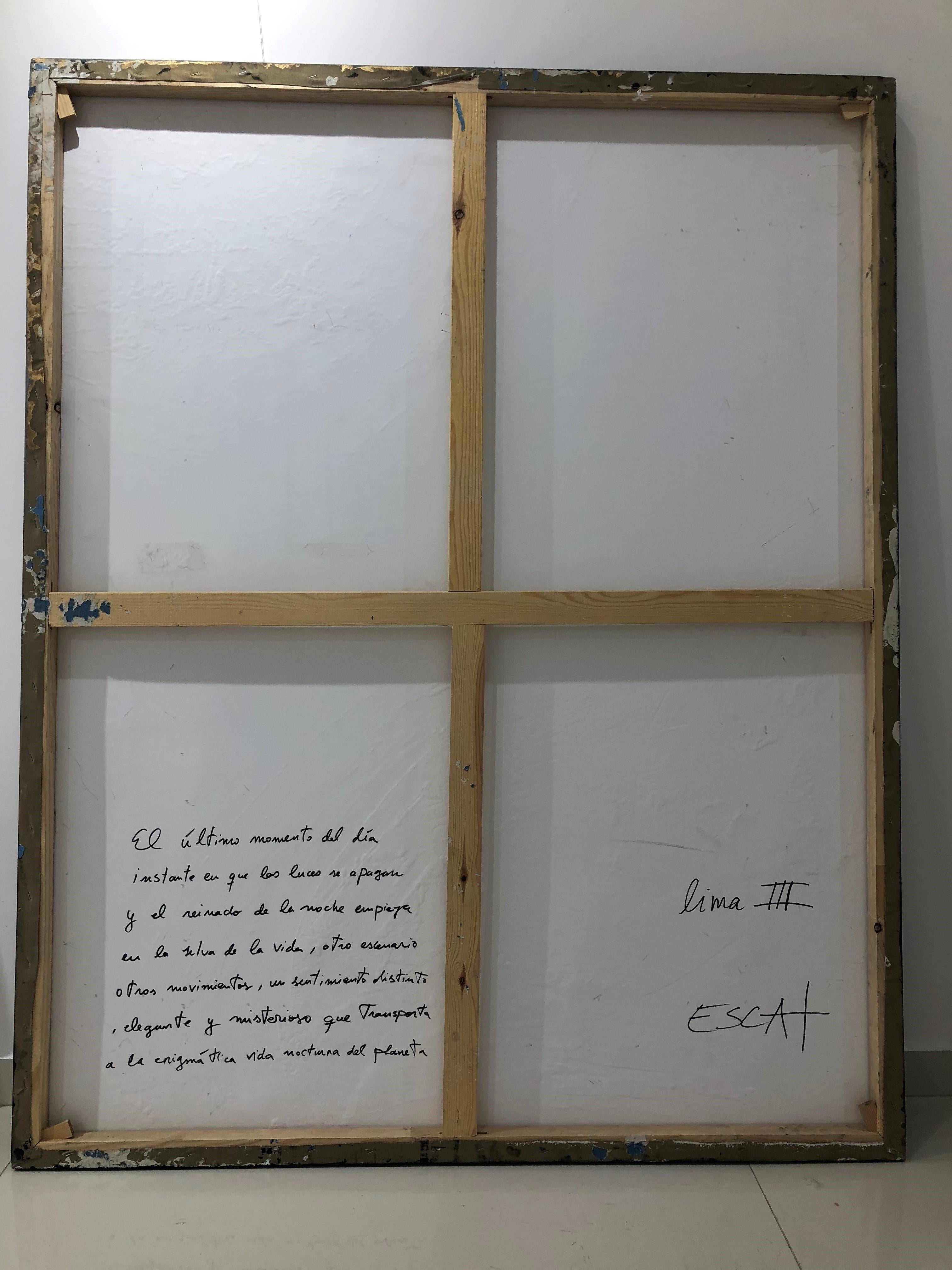 Lima III - Pittura astratta minimalista a tecnica mista, 2022 4