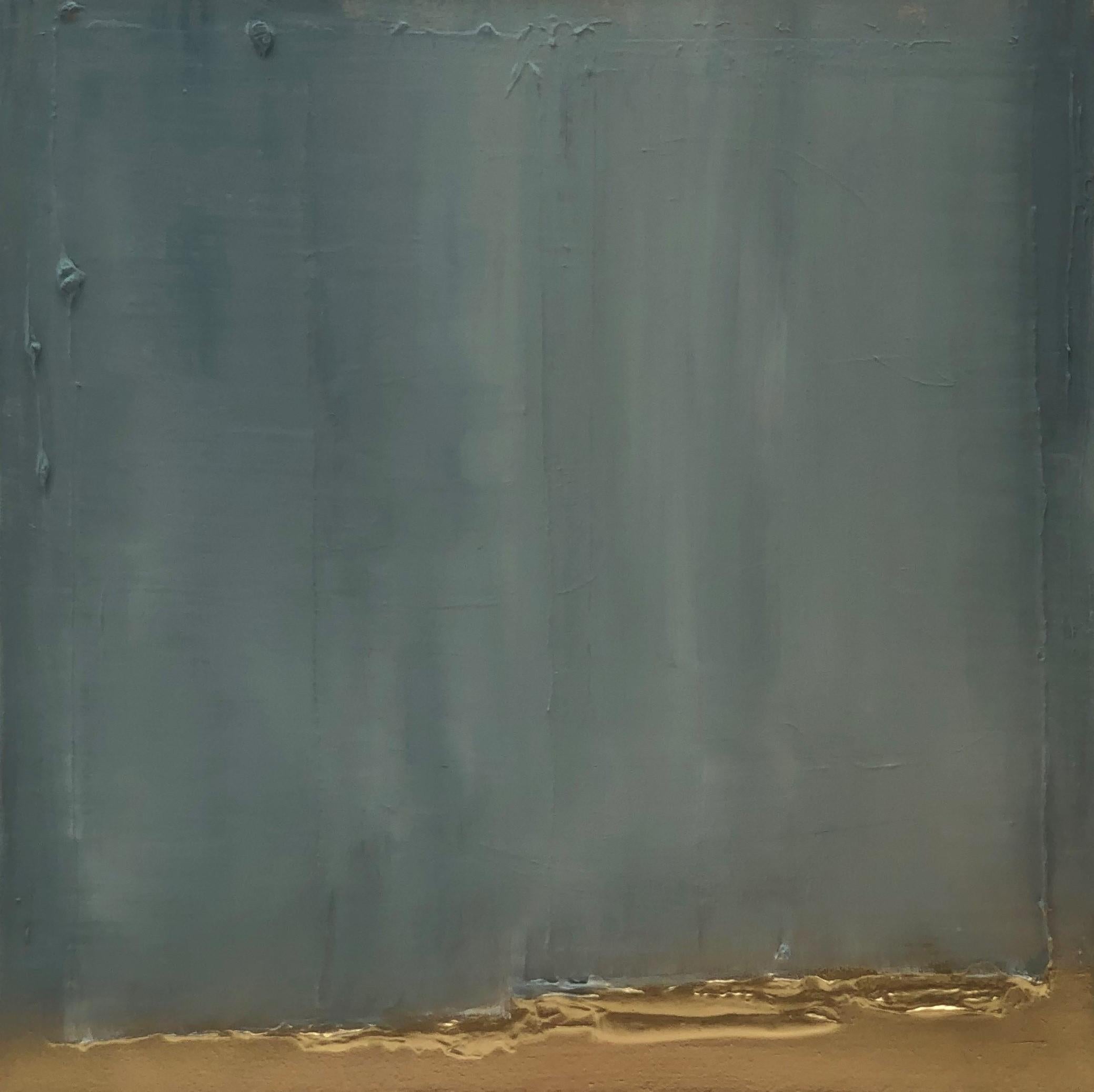 Sans titre, 2022 - Peinture abstraite texturée technique mixte minimaliste en vente 1