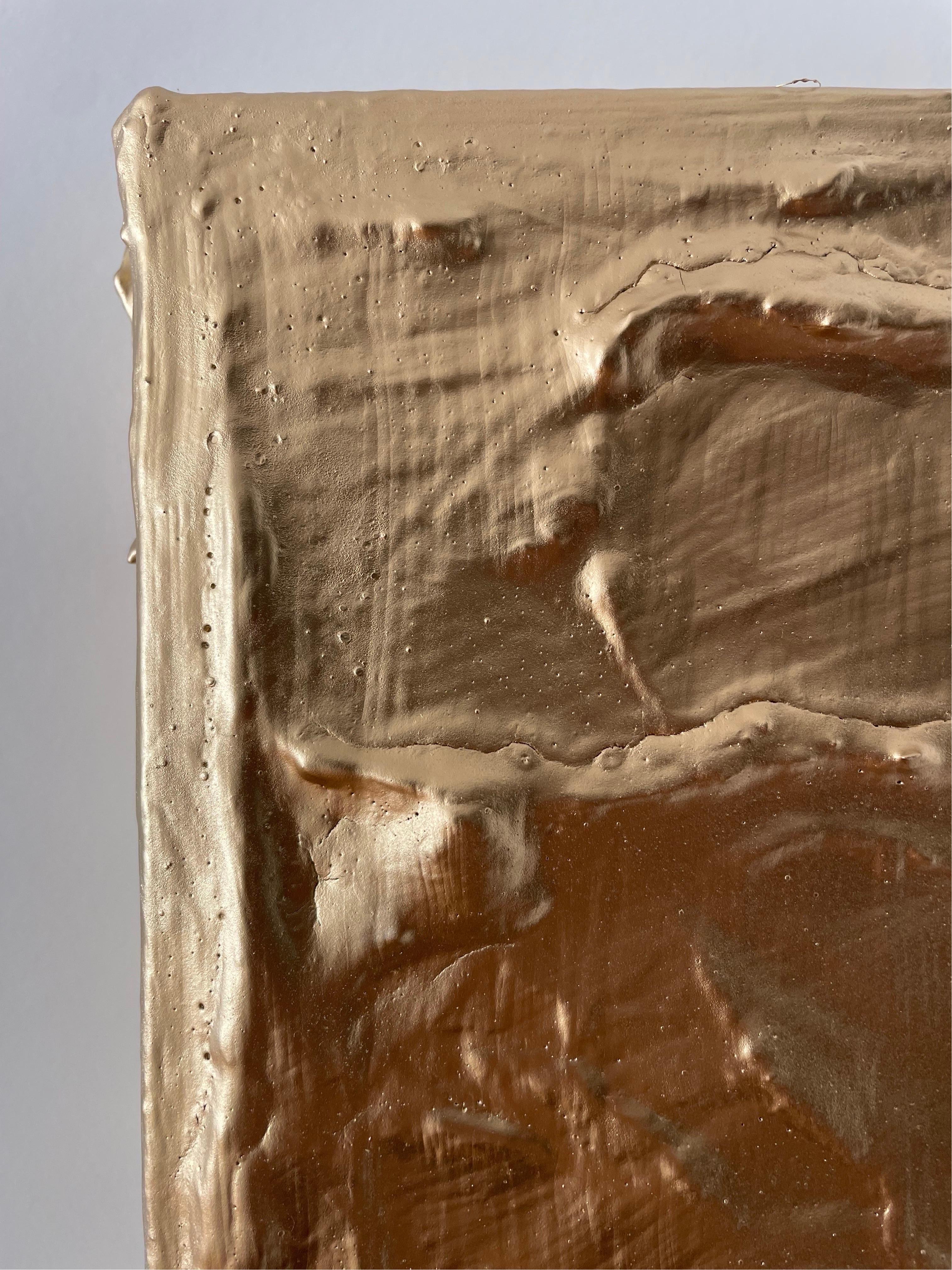 ABSTRACT Opera d'arte Paesaggio colore oro Senza titolo di Pau Escat 2023 1