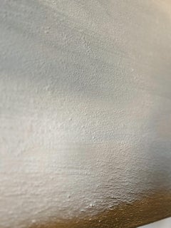 ABSTRACT Gemälde Landschaften Grau Gold Pau Escat Spanischer Künstler