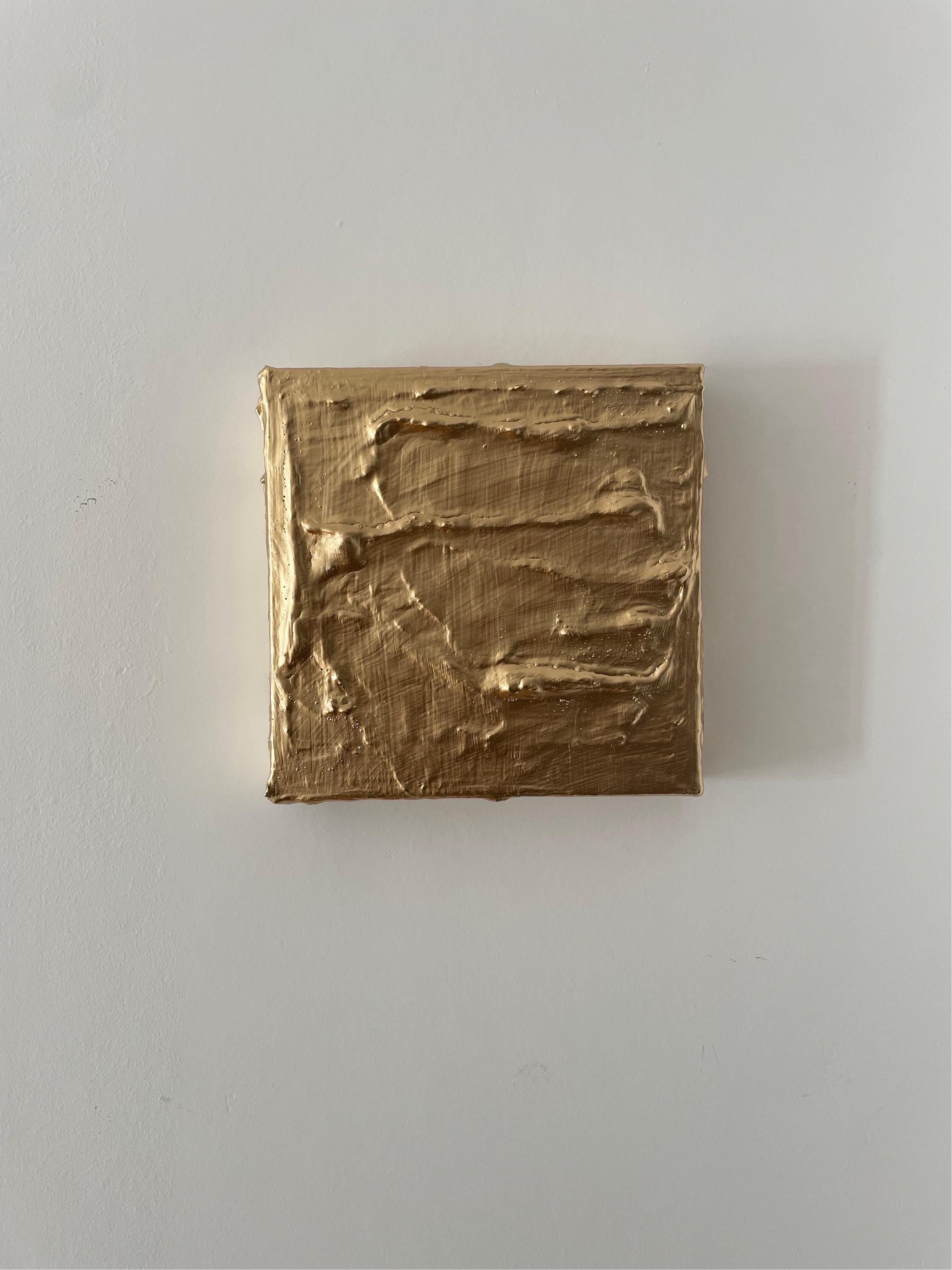ABSTRACT Opera d'arte Paesaggio colore oro Senza titolo di Pau Escat 2023 3