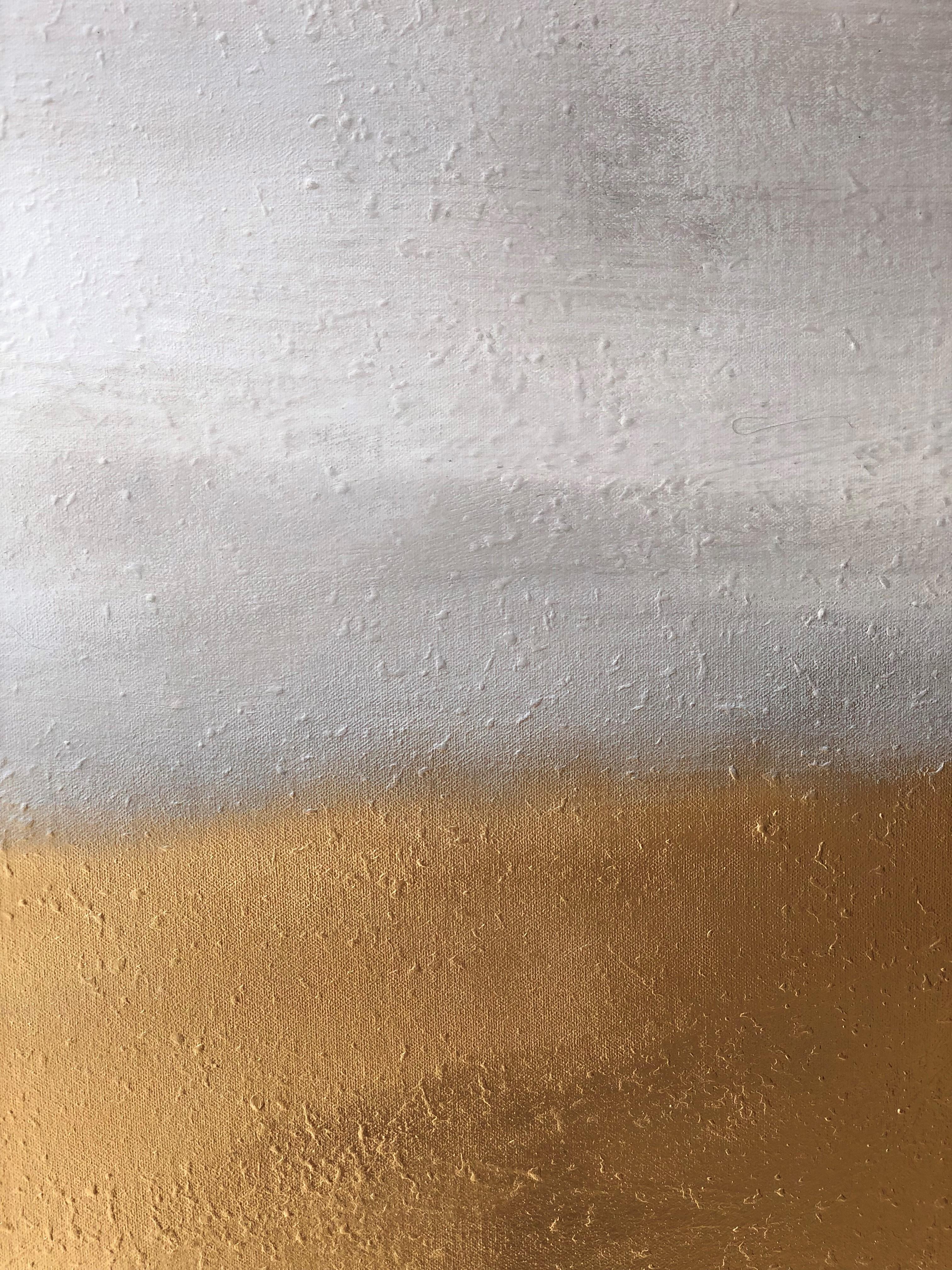 Sans titre - Peinture abstraite texturée technique mixte minimaliste, 2022 - Painting de Pau Escat
