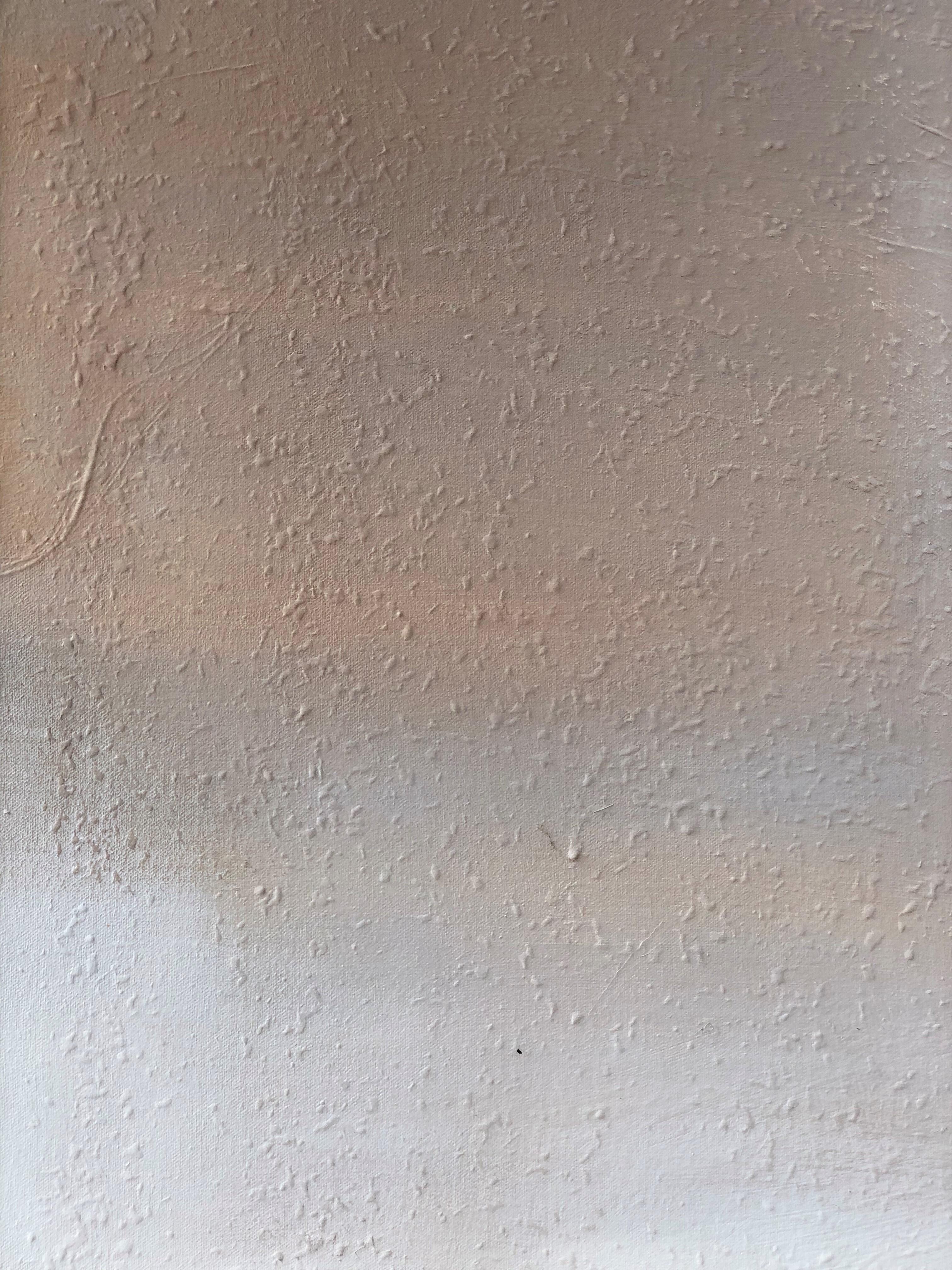 Minimalistisches abstraktes Gemälde ohne Titel – strukturiertes Mischtechniken, 2022 (Abstrakt), Painting, von Pau Escat