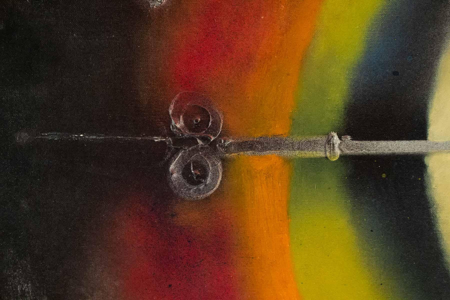 Komposition von Paul Ackerman, Öl auf Leinwand (Mitte des 20. Jahrhunderts) im Angebot