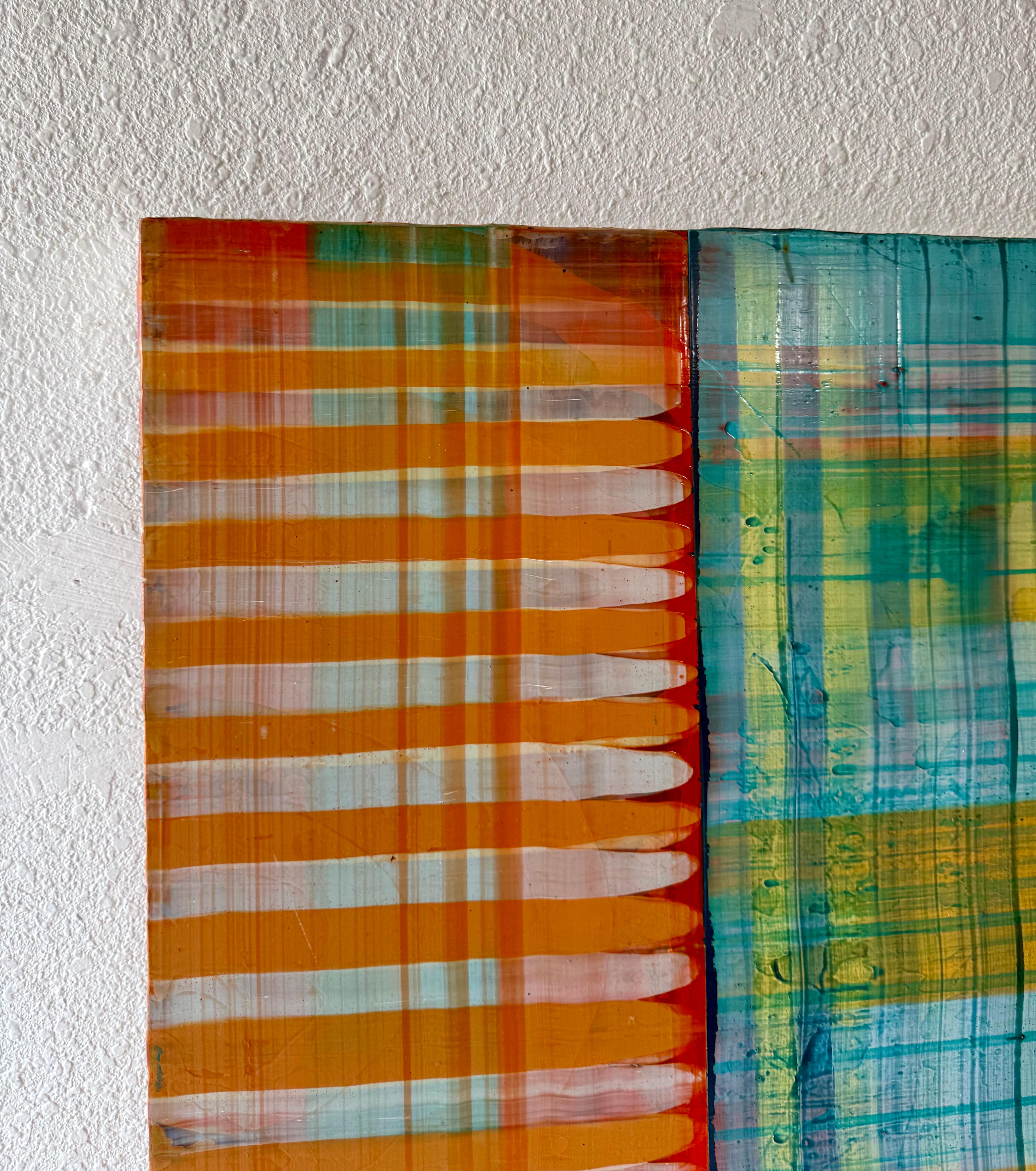Gran Cuadro Modernista Arte Abstracto Contemporáneo Paul Aho, Palm Beach, Florida en venta 10