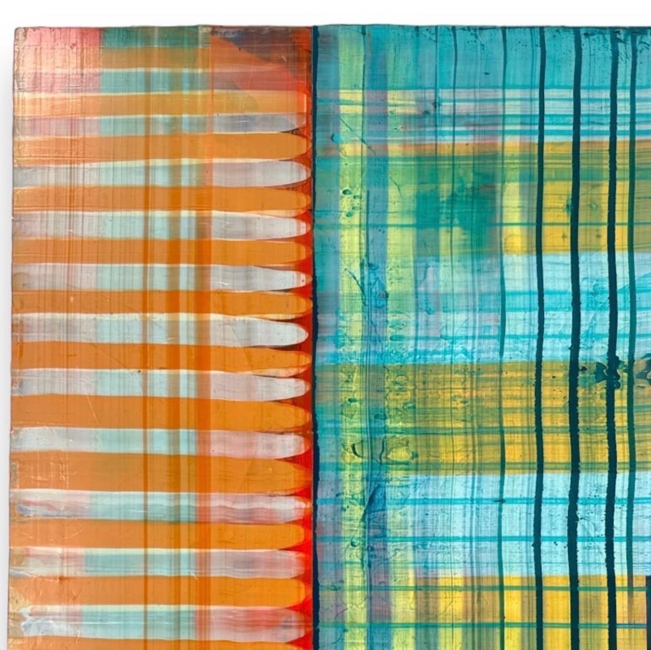 Gran Cuadro Modernista Arte Abstracto Contemporáneo Paul Aho, Palm Beach, Florida en venta 11