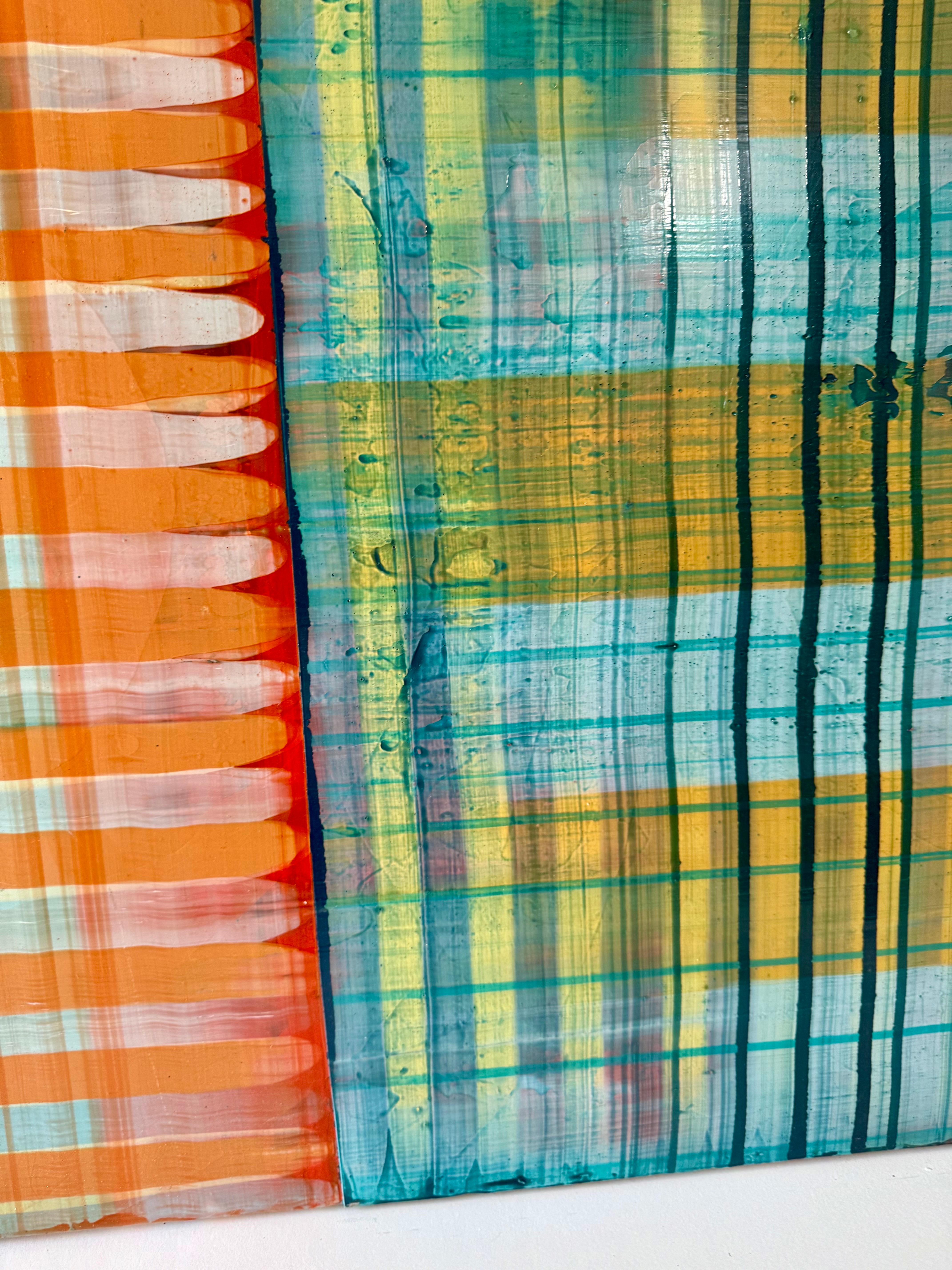 Gran Cuadro Modernista Arte Abstracto Contemporáneo Paul Aho, Palm Beach, Florida en venta 1