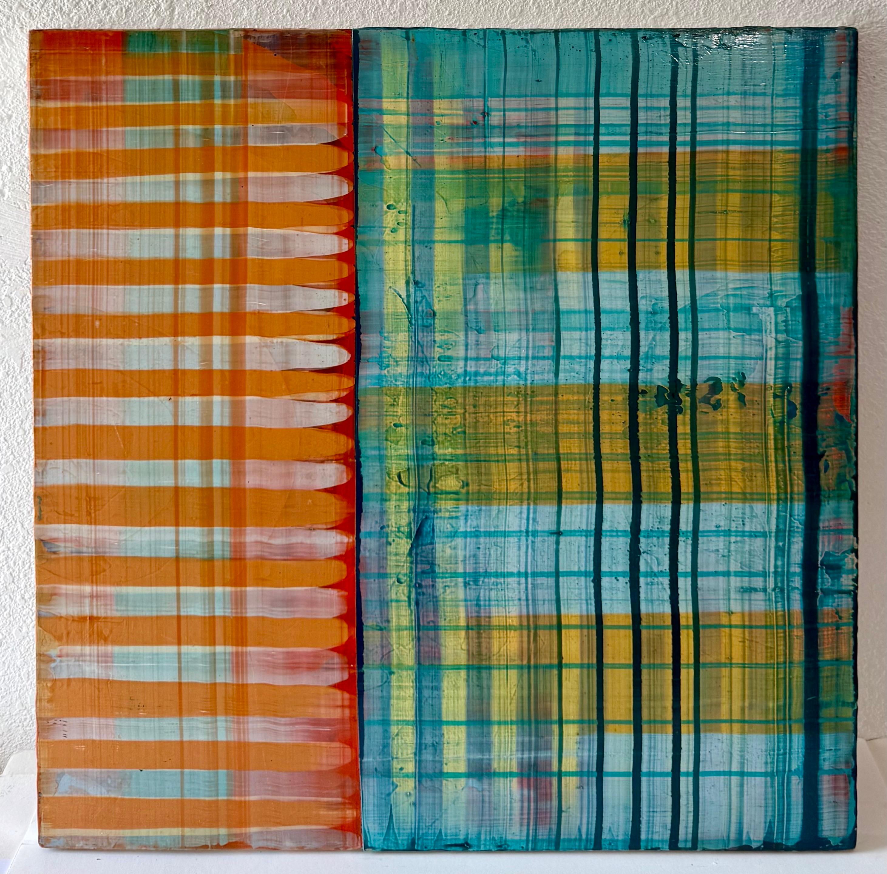 Gran Cuadro Modernista Arte Abstracto Contemporáneo Paul Aho, Palm Beach, Florida en venta 2