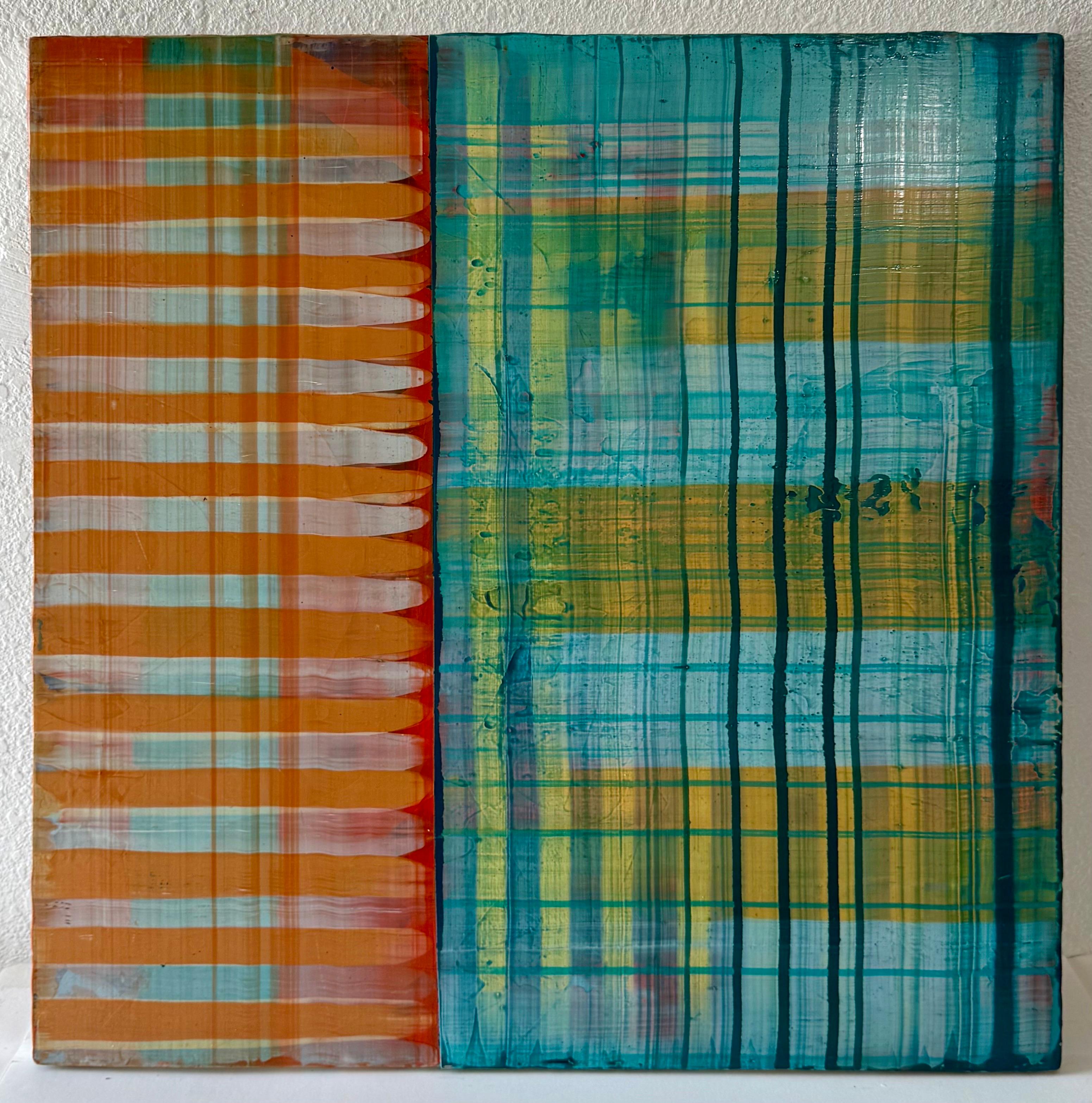 Gran Cuadro Modernista Arte Abstracto Contemporáneo Paul Aho, Palm Beach, Florida en venta 3