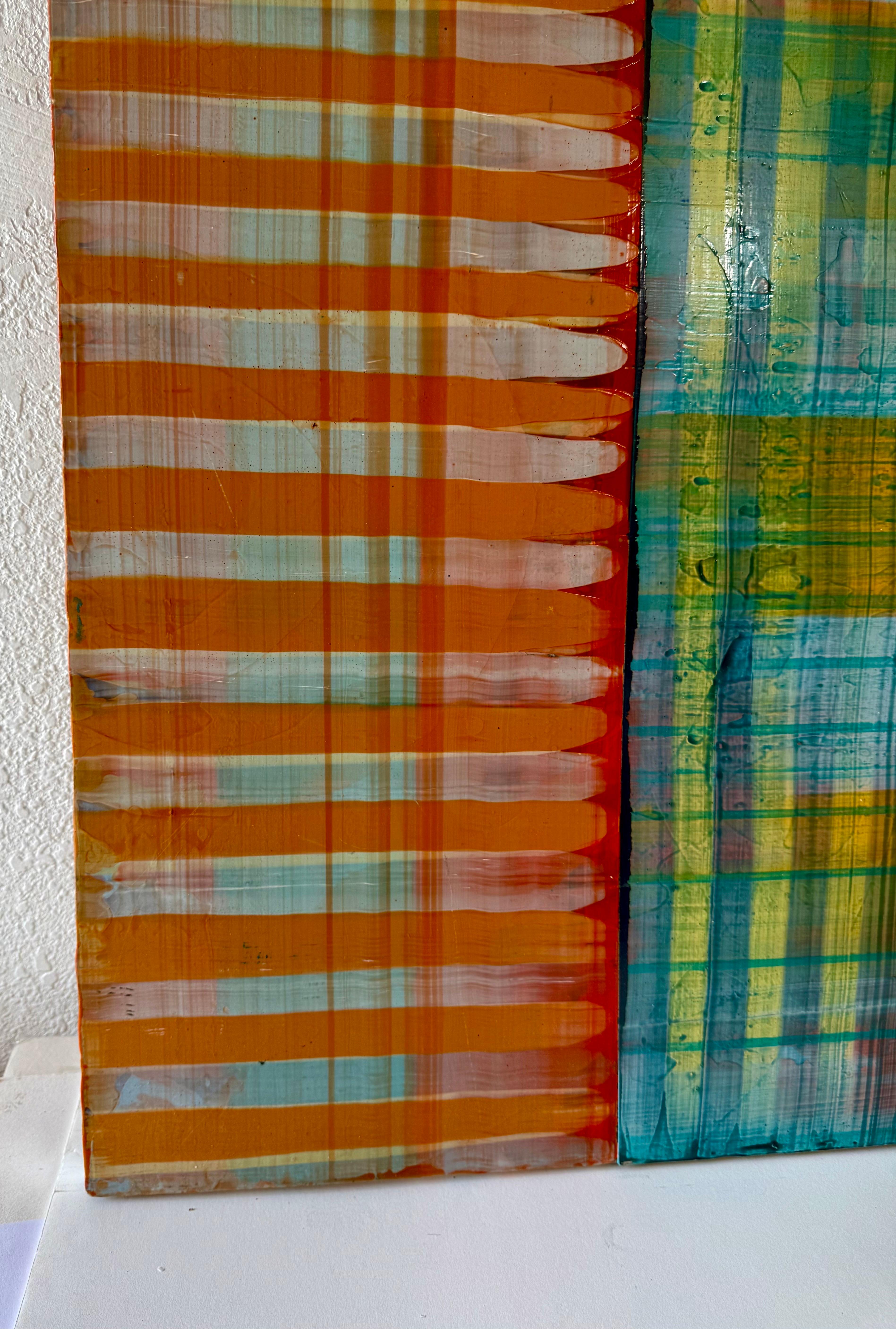 Gran Cuadro Modernista Arte Abstracto Contemporáneo Paul Aho, Palm Beach, Florida en venta 4
