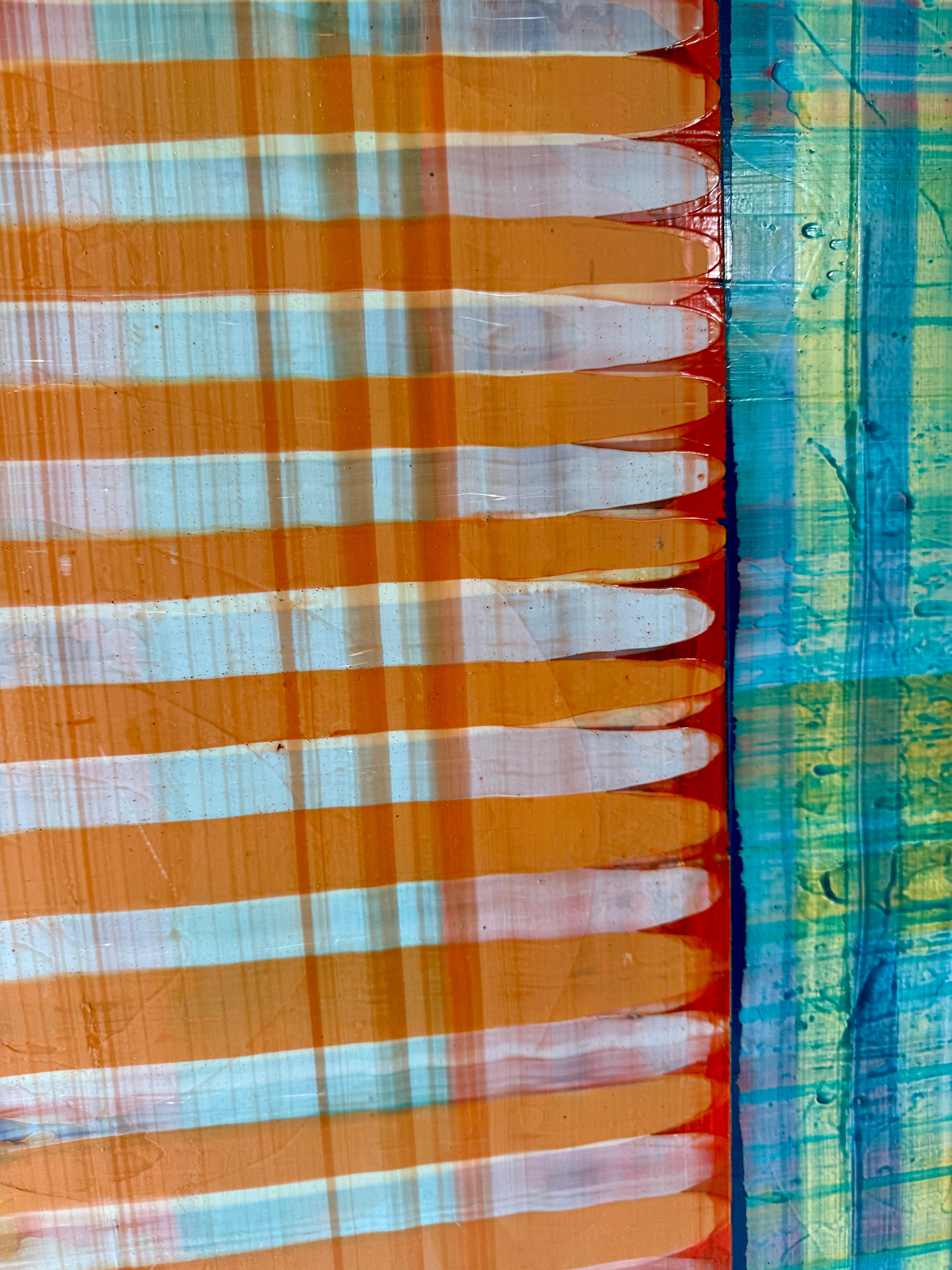 Gran Cuadro Modernista Arte Abstracto Contemporáneo Paul Aho, Palm Beach, Florida en venta 6