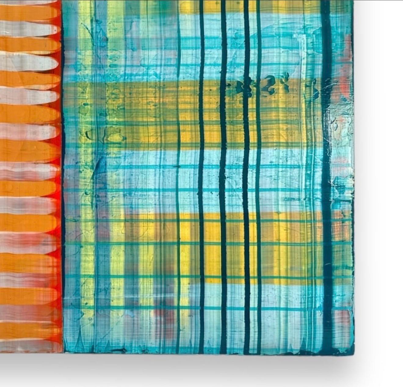Gran Cuadro Modernista Arte Abstracto Contemporáneo Paul Aho, Palm Beach, Florida en venta 7