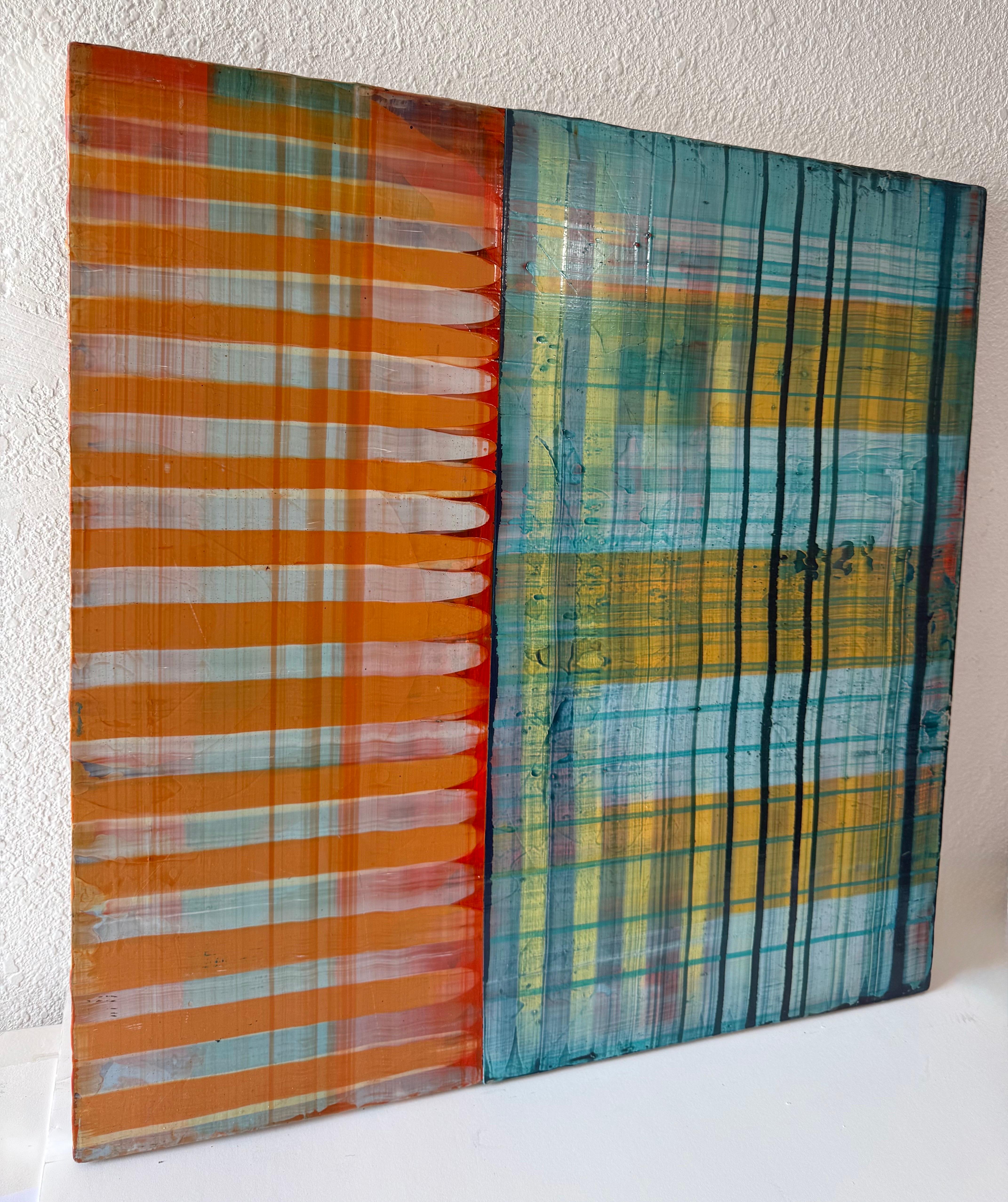 Gran Cuadro Modernista Arte Abstracto Contemporáneo Paul Aho, Palm Beach, Florida en venta 8