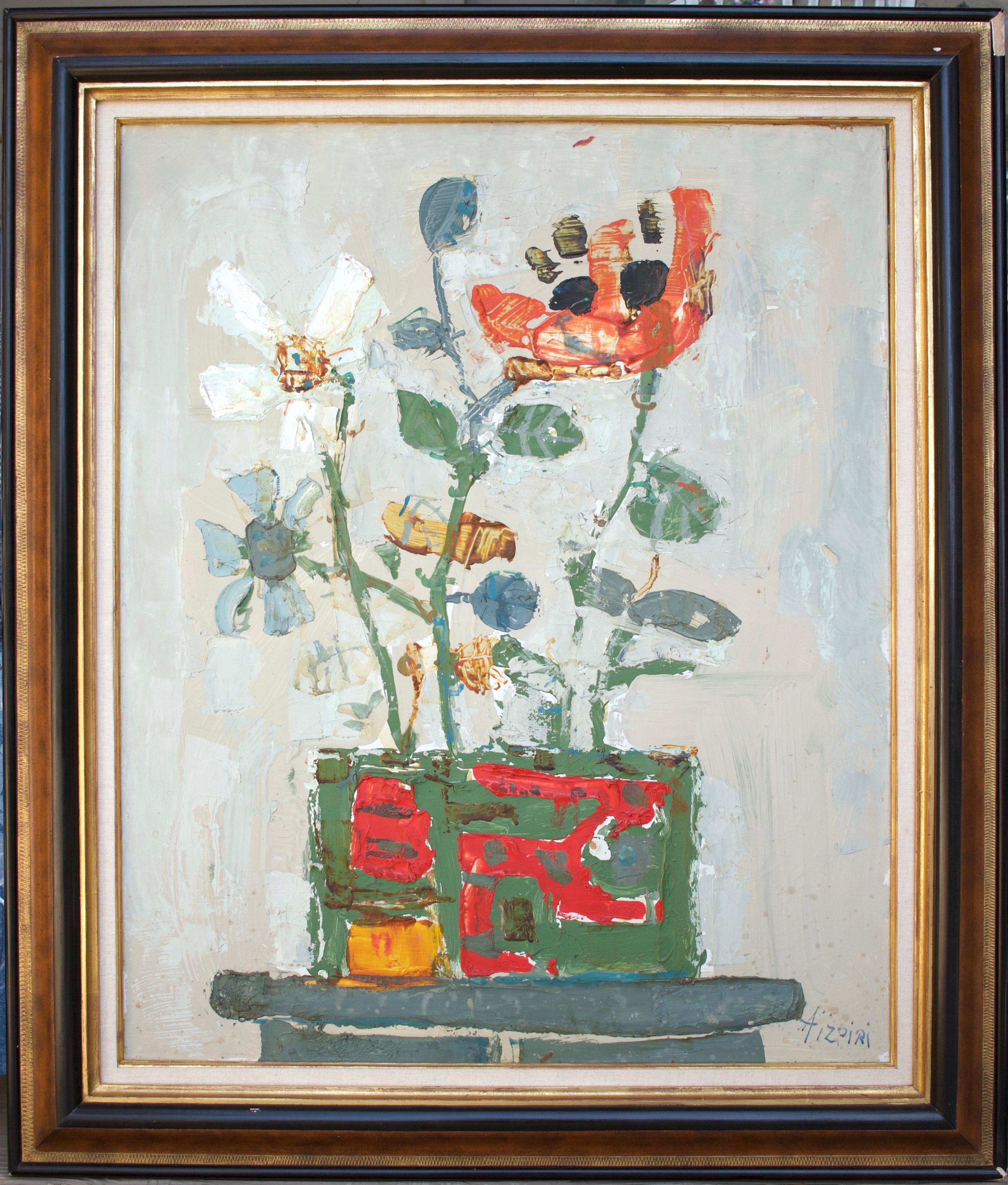 Bouquet of Flowers - Painting by Paul Aizpiri