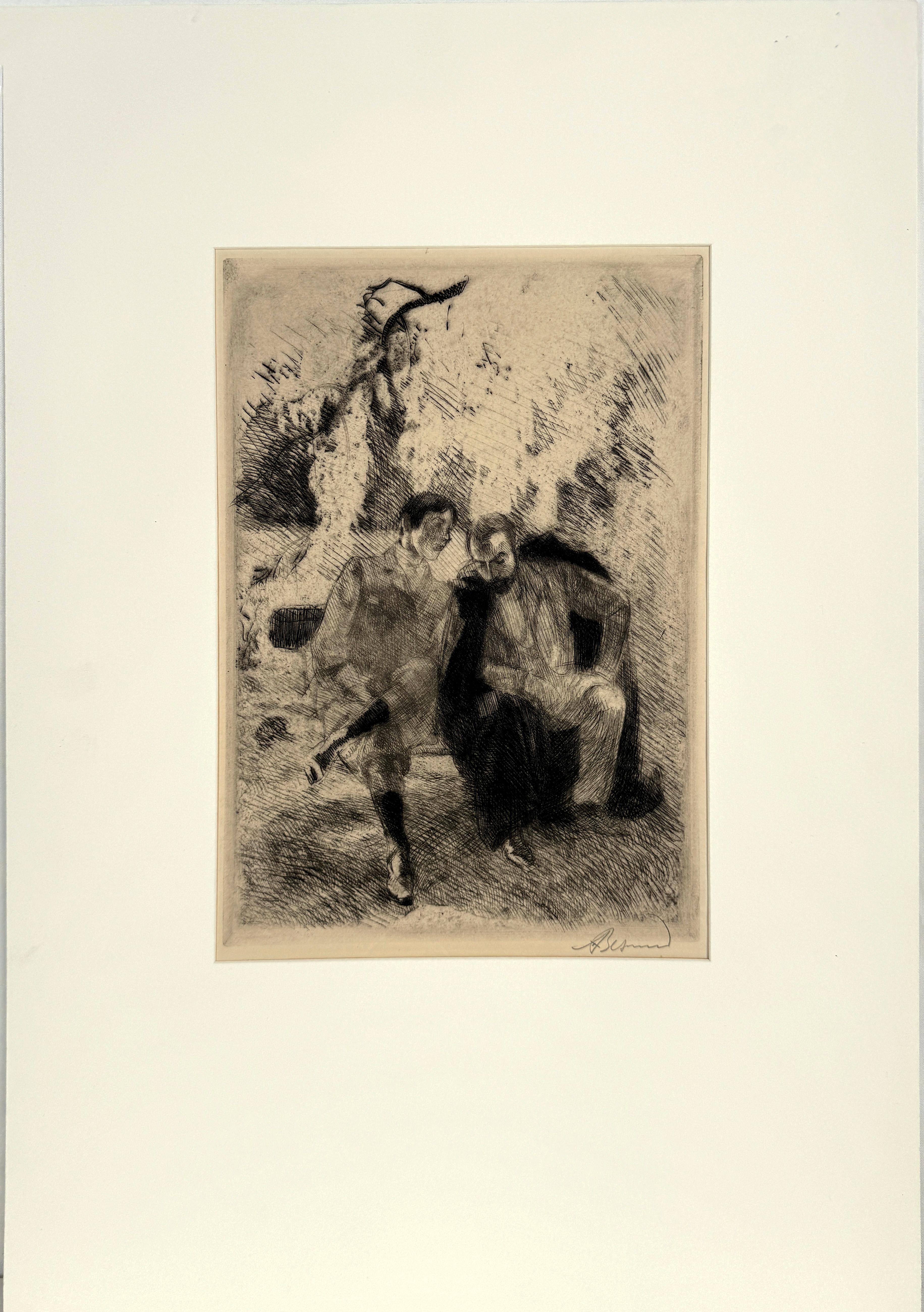 "Confidencias" James Abbott McNeill Whistler Conversación con un colega artista