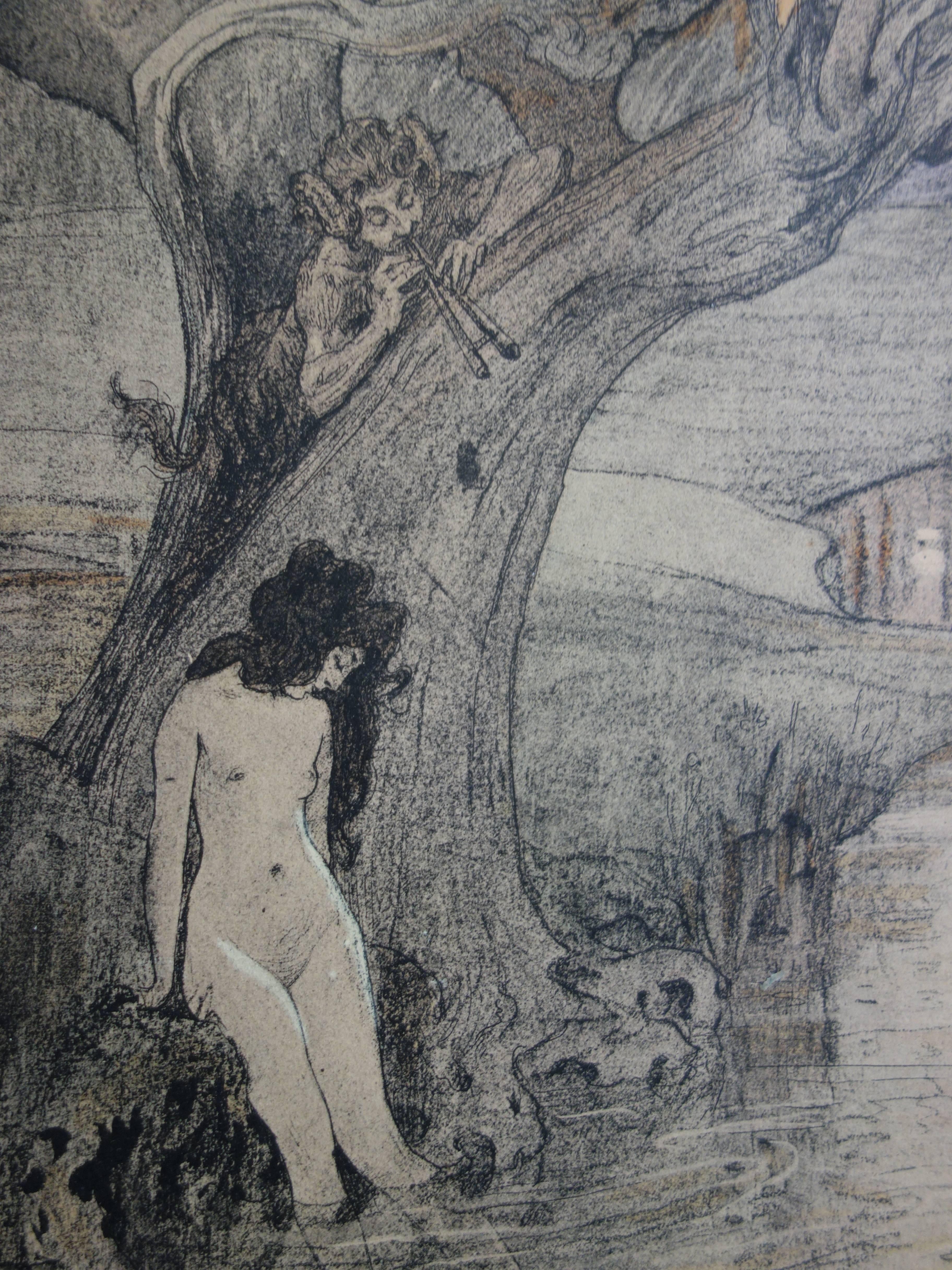 Paul Albert LAURENS
Bath of Nymphs, 1897

Original lithograph
Printed signature in the plate
On paper 40 x 31 cm (c. 16 x 12
