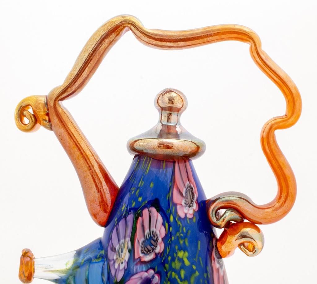 Contemporary Paul Allen Counts Glass Oblong Teapot Sculpture